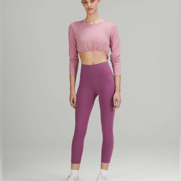 Lululemon Wunder Train HR Tight 25" Vintage Plum Size 8 - Picture 2 of 16